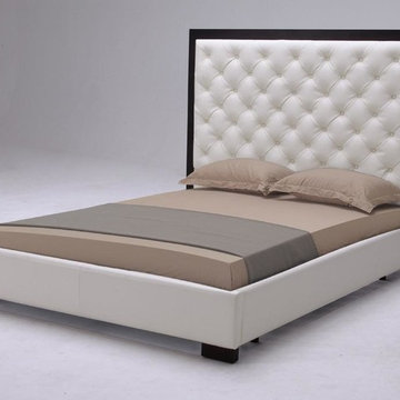 Ludwig - White Bed with Tall Headboard
