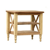 37" Hand Crafted French Provincial Reclaimed Wood Kitchen Island