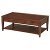 Hammary Sunset Valley Single-Drawer Rectangular Cocktail Table, Brown 197-910
