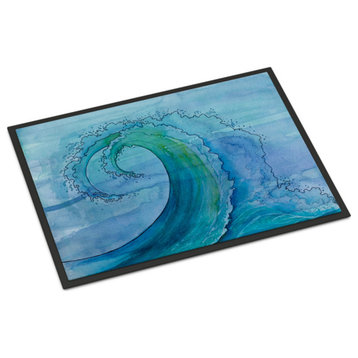 "Caroline'S Treasures Abstract Wave Doormat, 24"x36", Multicolor