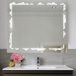 S&eacute;ura Eco Design Collection, Flora Lighted Mirror - Bathroom Vanity Lighting