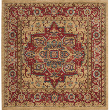 Safavieh Mahal MAH698A Rug 11' Square Red/Natural Rug