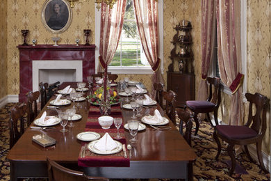 Elegant dining room photo in Austin
