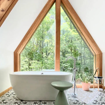 Midcentury A-frame in the Poconos