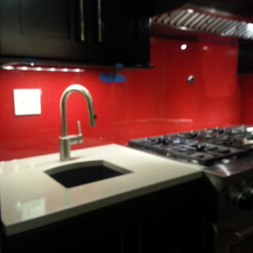 Glass Kitchen Backsplash