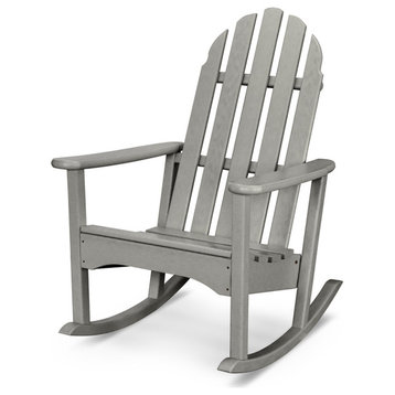 Polywood Classic Adirondack Rocking Chair, Slate Gray