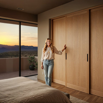 Custom Wood Sliding (By-pass) Closet Doors