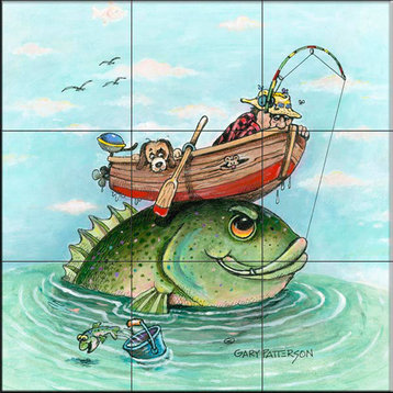 Tile Mural, Catch Of The Day by Gary Patterson