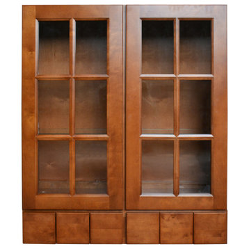 Sunny Wood ESW3642GD6-A Ellisen 36" x 42" Wall Cabinet - Amber Spice