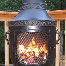 The Blue Rooster Venetian Style Chiminea Outdoor Fireplace - Chimineas