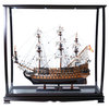 Table Top Display Case Handcrafted Wooden Display Case for Model Ships