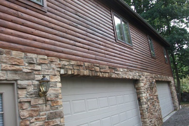 Example of an exterior home design in Other