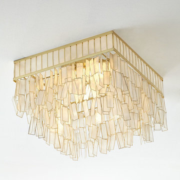 Mariah Capiz Flush-Mount Ceiling Fixture
