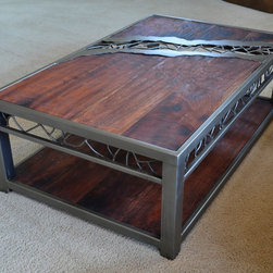 Distressed wood coffee table - Coffee Tables
