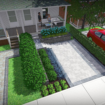Forest Hill South Front Yard Parking Pad