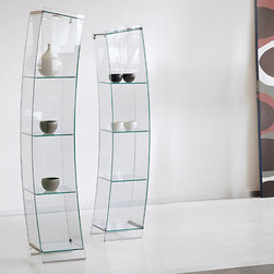 Wind Modern Glass Curio by Cattelan Italia - $2,100.00 - Display And Wall Shelves 