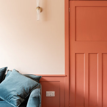 Playful Tones & Balance Lay-On Shaker Media Wall & Living Room Wall Panelling