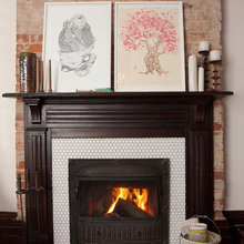 basement fireplace