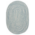 Colonial Mills - Colonial Mills Howell Tweed Braided Casual Rug Federal Blue - 5' X 7' Oval - Not everything has to be showy. A splash of color that doesn't dominate your decor. Muted tones, Tweed pattern. Traditional shape. Great for use in your living room. The finishing touch for your patio. The subtle touch of design your partner will love. Handcrafted. Stain Resistant. Mildew Resistant. Fade Resistant. 100% Polypropylene. Use indoor or outdoor. Reversible for twice the wear.