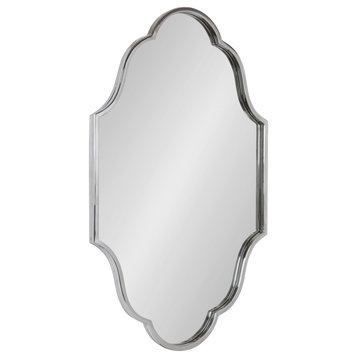 Rowla Framed Wall Mirror, Silver 23x37
