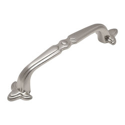 Cosmas - Cosmas 7330SN Satin Nickel Cabinet Pull, 3" Hole Centers, Set of 5 - Cabinet And Drawer Handle Pulls