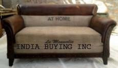 Industrial leather and canvas furniture from India buying inc
