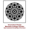 Mandala Stencil Cottage Garden, Stencils For Easy DIY Home Decor, 30"