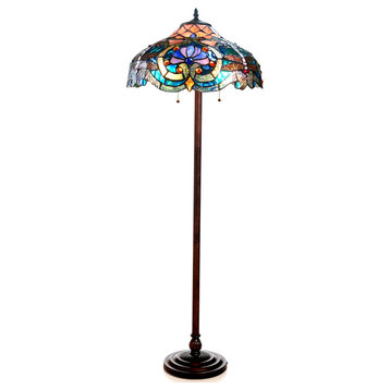 Lydia 2-Light Victorian Floor Lamp