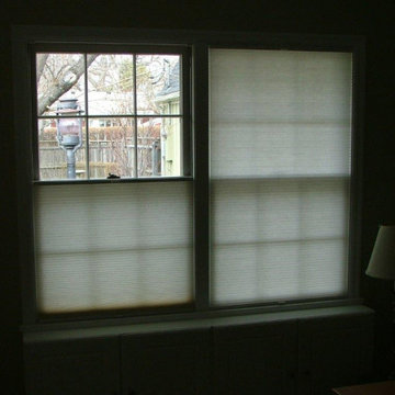 Customer Photos of Installed Pleated Blinds and Honeycomb Shades