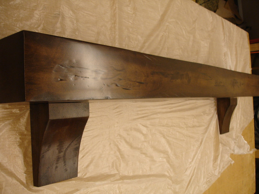 maple distressed mantel
