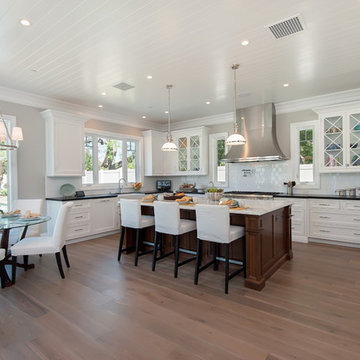 White & Walnut Kitchen