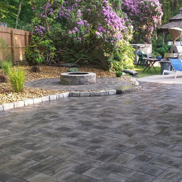 Hingham patio and landscape