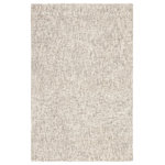 Jaipur Living - Jaipur Living Britta Plus Handmade Solid Ivory/Taupe Area Rug, 12'x15' - Simply sophisticated, the Britta Plus collection boasts an assortment of texture-rich heathered designs. Hand-tufted wool and viscose in an ivory and gray colorway combine for a multi-toned tweed effect. A plush and sumptuously soft touch offers inviting appeal to this neutral rug.