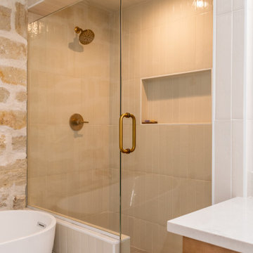 Warm, Earthy Main Level Remodel w/ Natural Wood and Stone Features