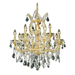 Elegant Lighting - Elegant Lighting 2800D27G/EC Chandelier Maria Theresa - Chandeliers