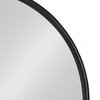 Caskill Capsule Framed Wall Mirror, Black, 18x24