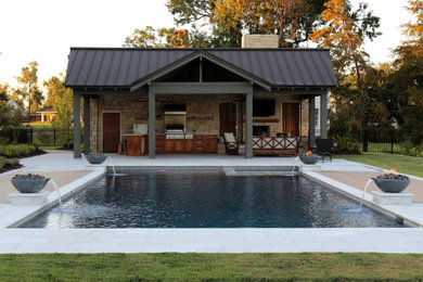 Inspiration for a modern pool remodel in Other