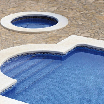 R11 Anti Slip Tiles - Blue Mosaic Floor Tiles - Direct Tile Warehouse