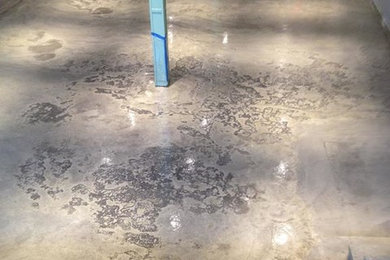 Retail Floor Stain over Skim coat