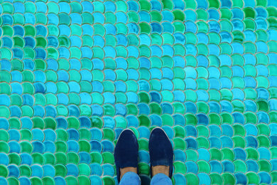 Handmade Small Fish Scale Tile