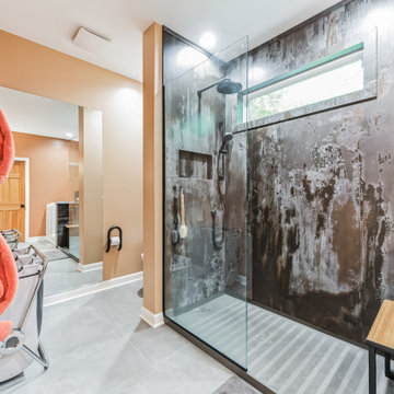 Sleek Geometric Hillsborough Bathroom