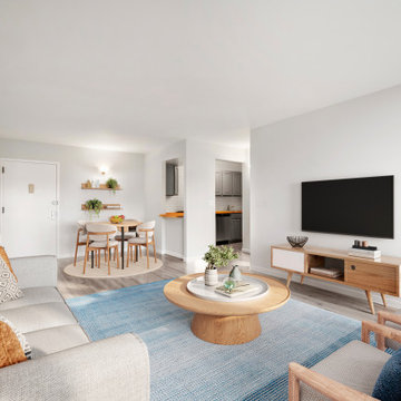 Virtual Staging Examples - CB2 + West Elm Style