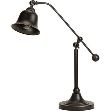 Coaster Traditional Metal Table Lamp with Bell Shade in Bronze
