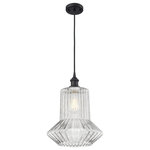 Innovations Lighting - Springwater 1-Light LED Pendant, Matte Black - A truly dynamic fixture, the Ballston fits seamlessly amidst most decor styles. Its sleek design and vast offering of finishes and shade options makes the Ballston an easy choice for all homes.