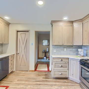Ballston Lake, Rustic Alder Kitchen