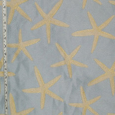 50 Most Por Beach Style Upholstery Fabric For 2018 Houzz Brick House Fabrics Blue Starfish Fabric Sea Star Upholstery Pastel Standard Cut