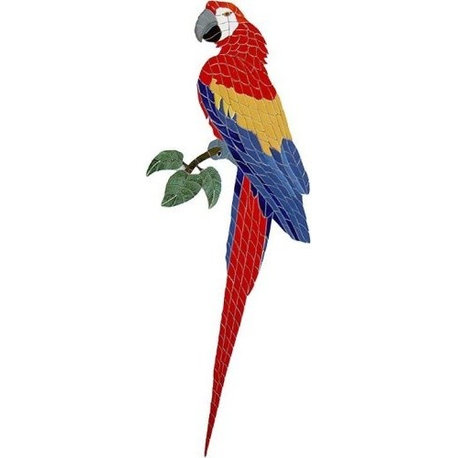 Macaw Ceramic Swimming Pool Mosaic 60"