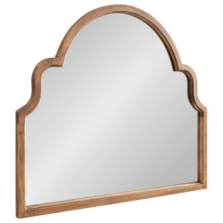 Hogan Arch Framed Mirror, Rustic Brown, 36"x30"