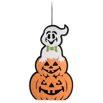 DII Hanging Foam Ghost With Pumpkin
