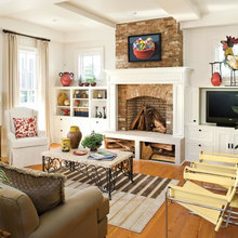 fireplace windows